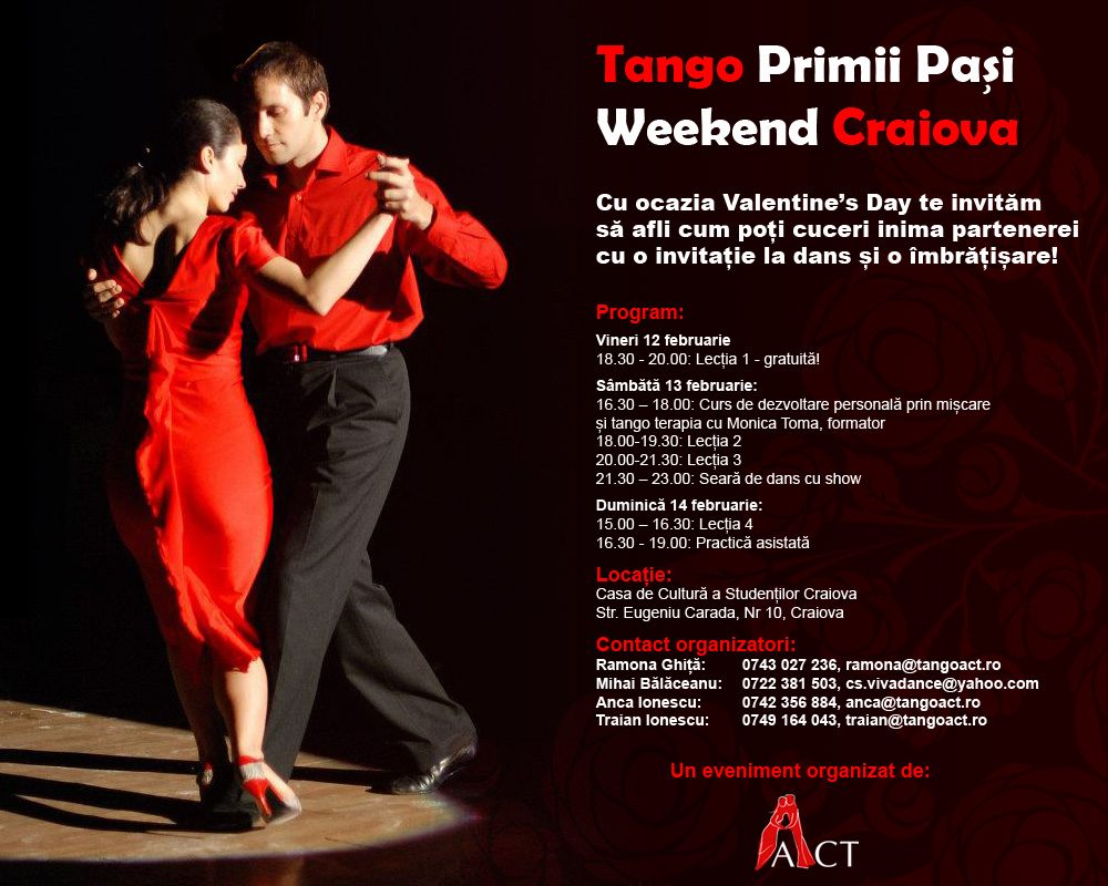 Poster Start-Up Weekend Craiova — Tango