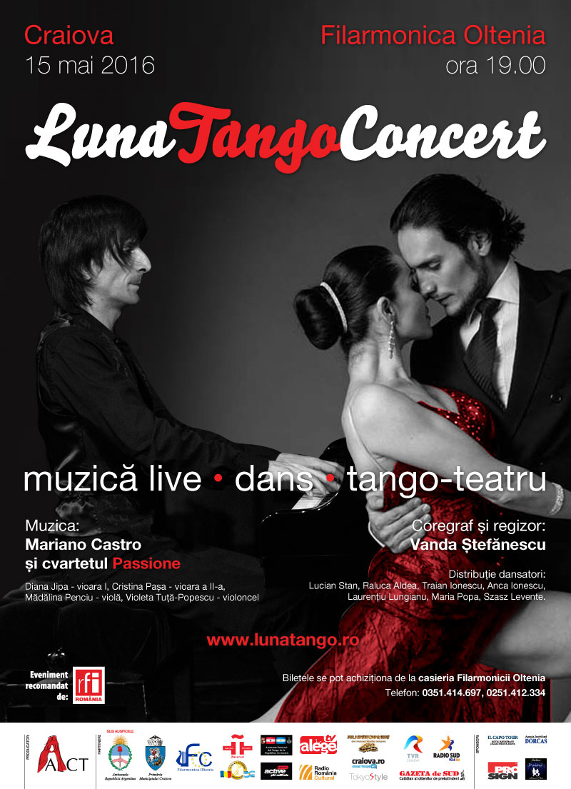 Afiș Luna Tango Concert 2016